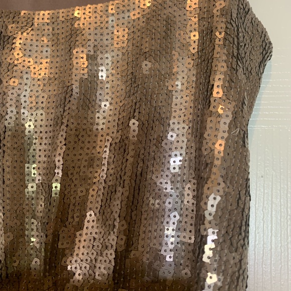 New Express Gold Sequin Dress size XS - Picture 4 of 6